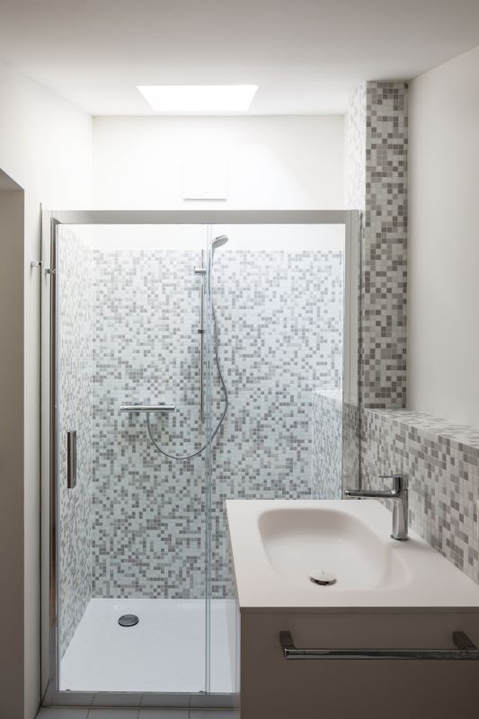 Contemporary Shower with Seating